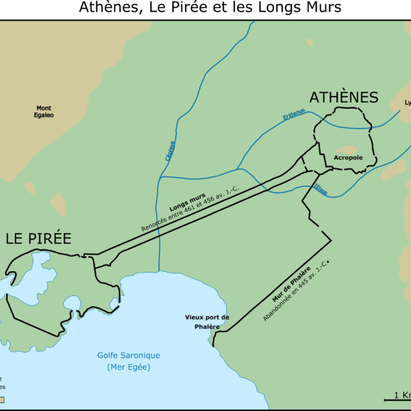Athènes, Le Pirée et les Longs Murs.
